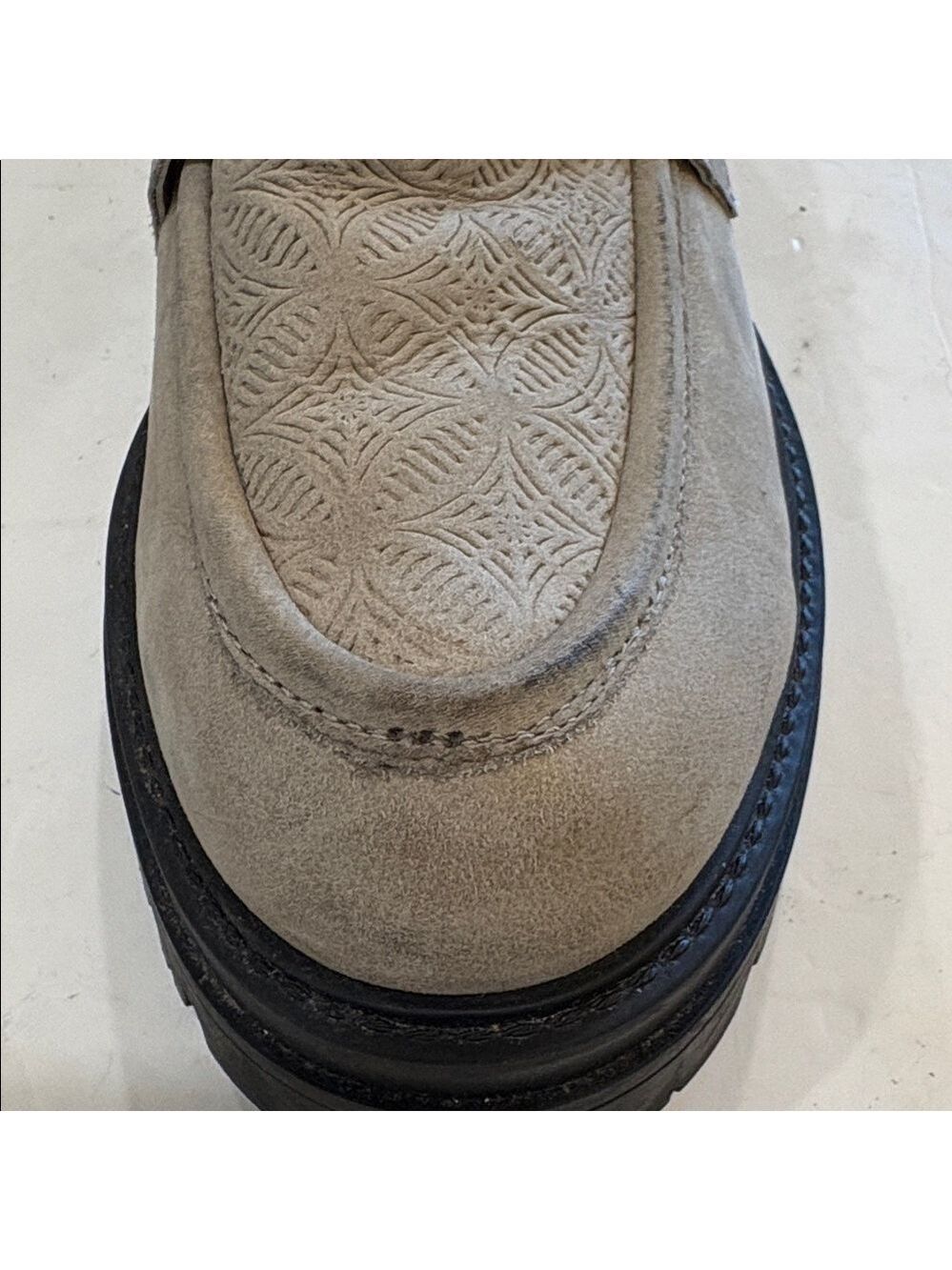 Miz Mooz Size EU 40 Daria taupe suede lug sole platform loafer. - Picture 9 of 10